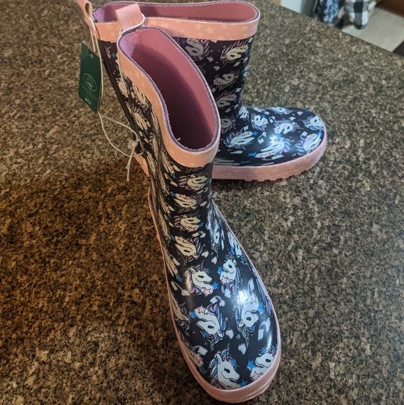 Size 13 Laura Ashley Rainboots - Picture 2 of 4